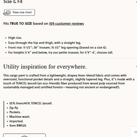 J. Crew Seaside cargo pant in linen-TENCEL™ lyocell blend 20 - Picture 6 of 9